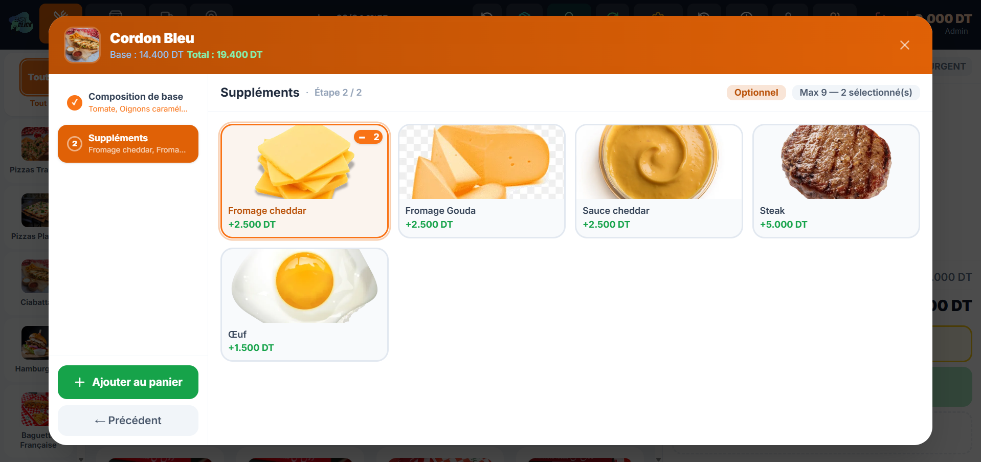 EasyResto — vue 11